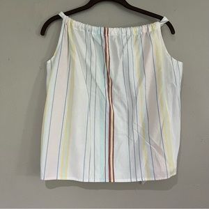 Lilla P Cotton Pin Striped Tie Back sz m/k